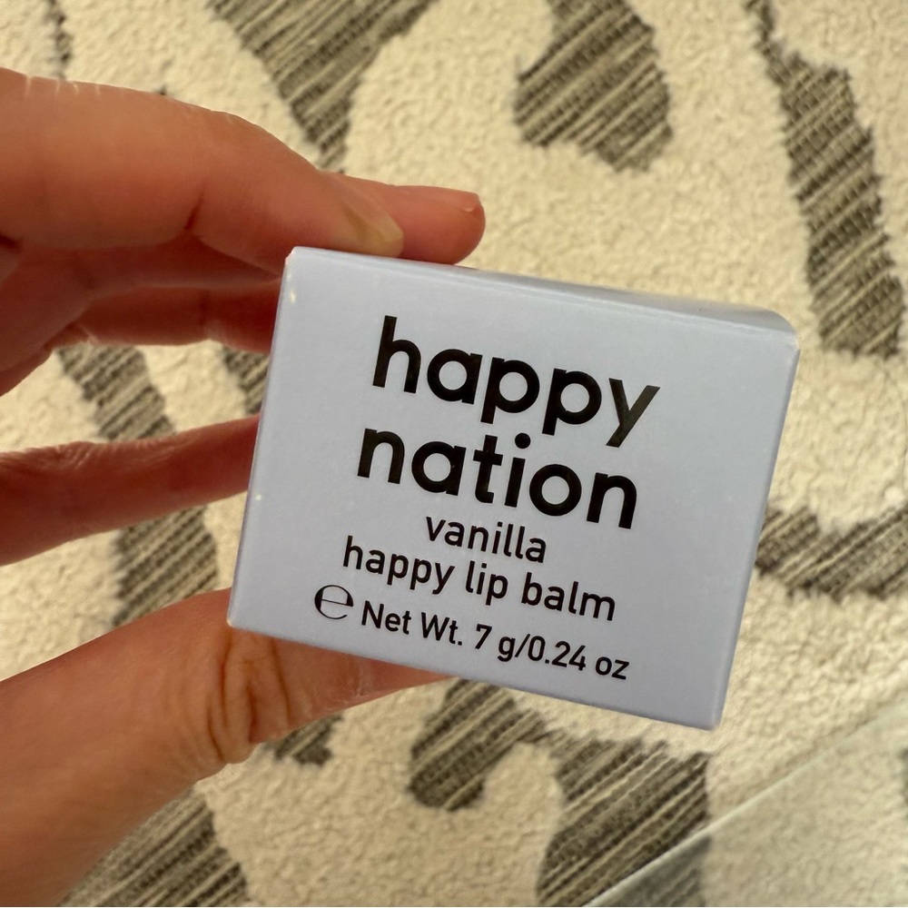 Happy Nation Vanilla Happy Lip Balm 0.24 oz NWT
